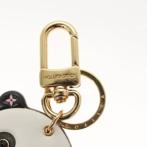 Adorable Pink Monogram Panda Key Holder - Picture 2 of 5